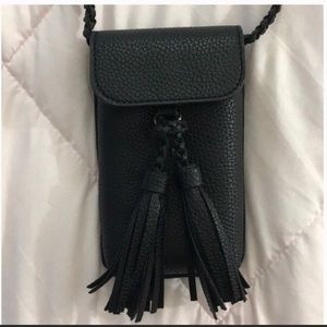 Small Crossbody, Cute faux leather bag w/ braided strap.